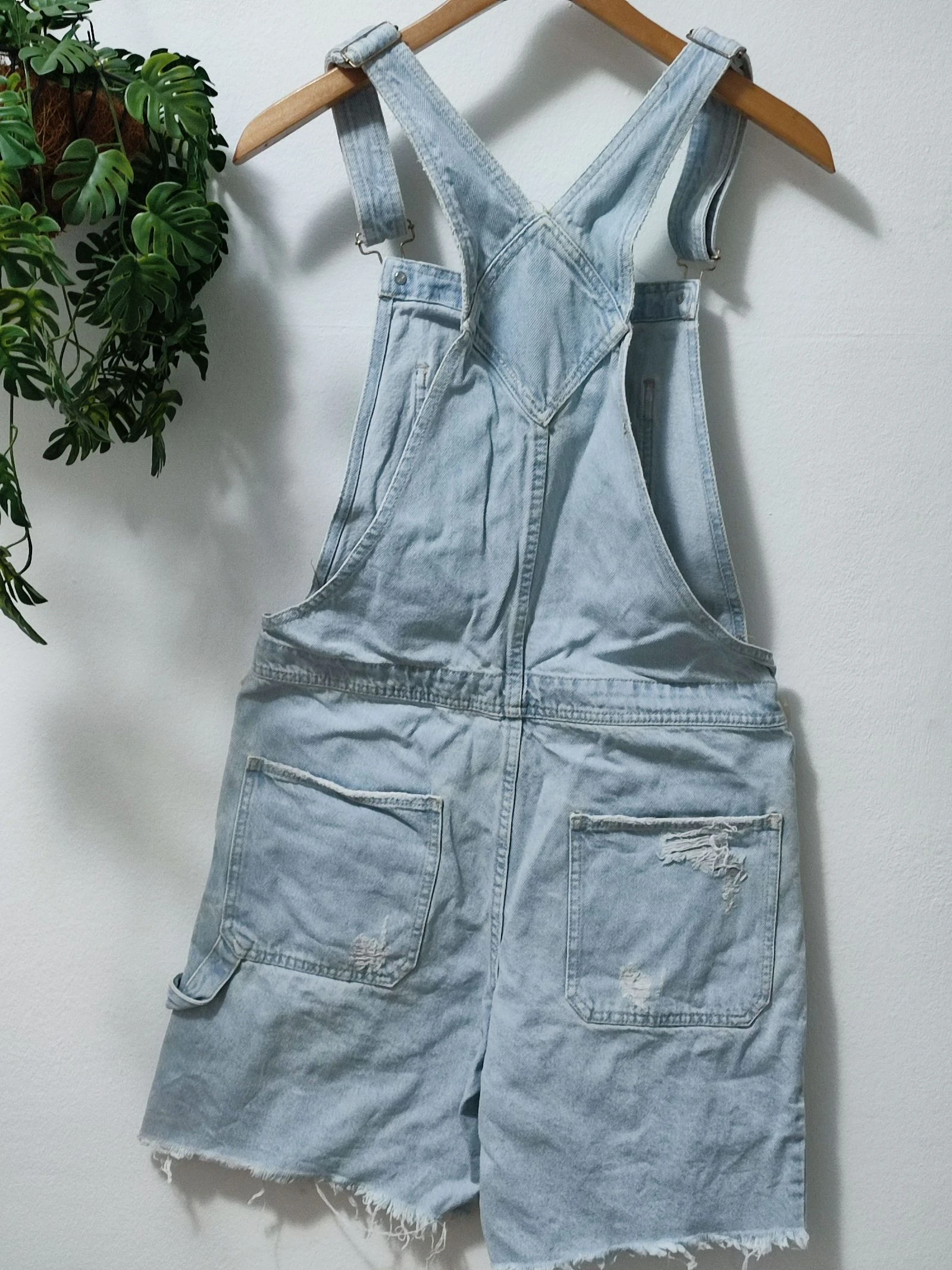 Blusa jeans curta Bershka S / Petchera jeans rasgada – photo 2